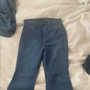 Fashion Nova Deep Blue Flare Jeans